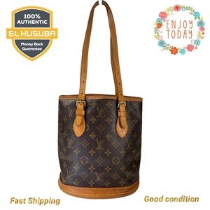 LOUIS VUITTON SHOULDER BAG BUCKET PM monogram